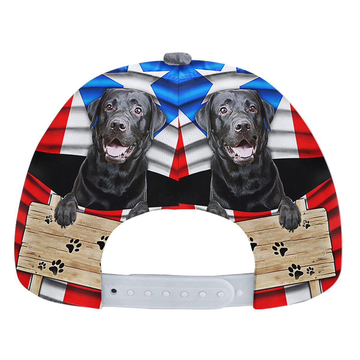 Black Labrador Dog Puerto Rican Baseball Cap Hat
