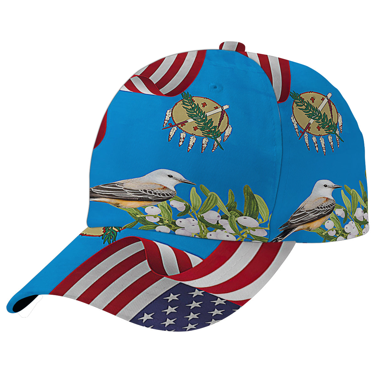 Golden Retriever Dog 4th Of July American flag Baseball Cap Hat