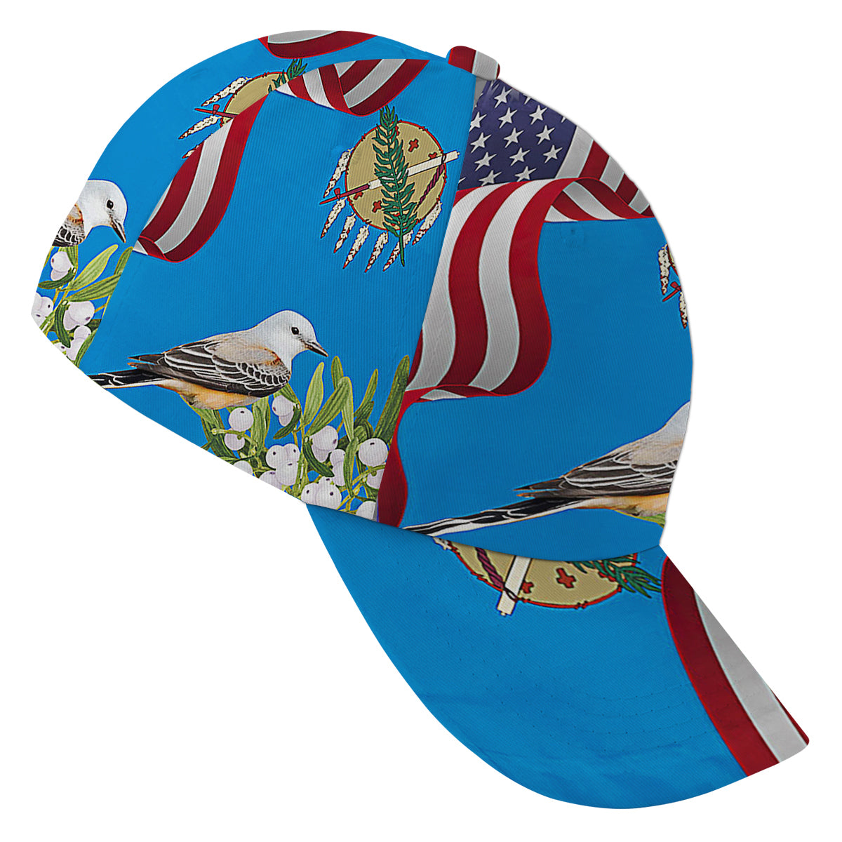 Golden Retriever Dog 4th Of July American flag Baseball Cap Hat