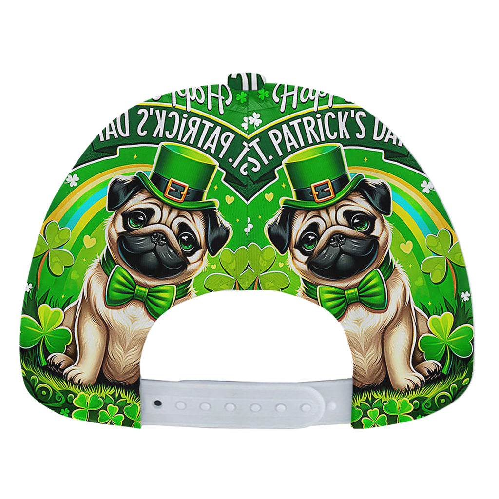 Pug Dog Happy St Patrick's Day Baseball Cap Hat