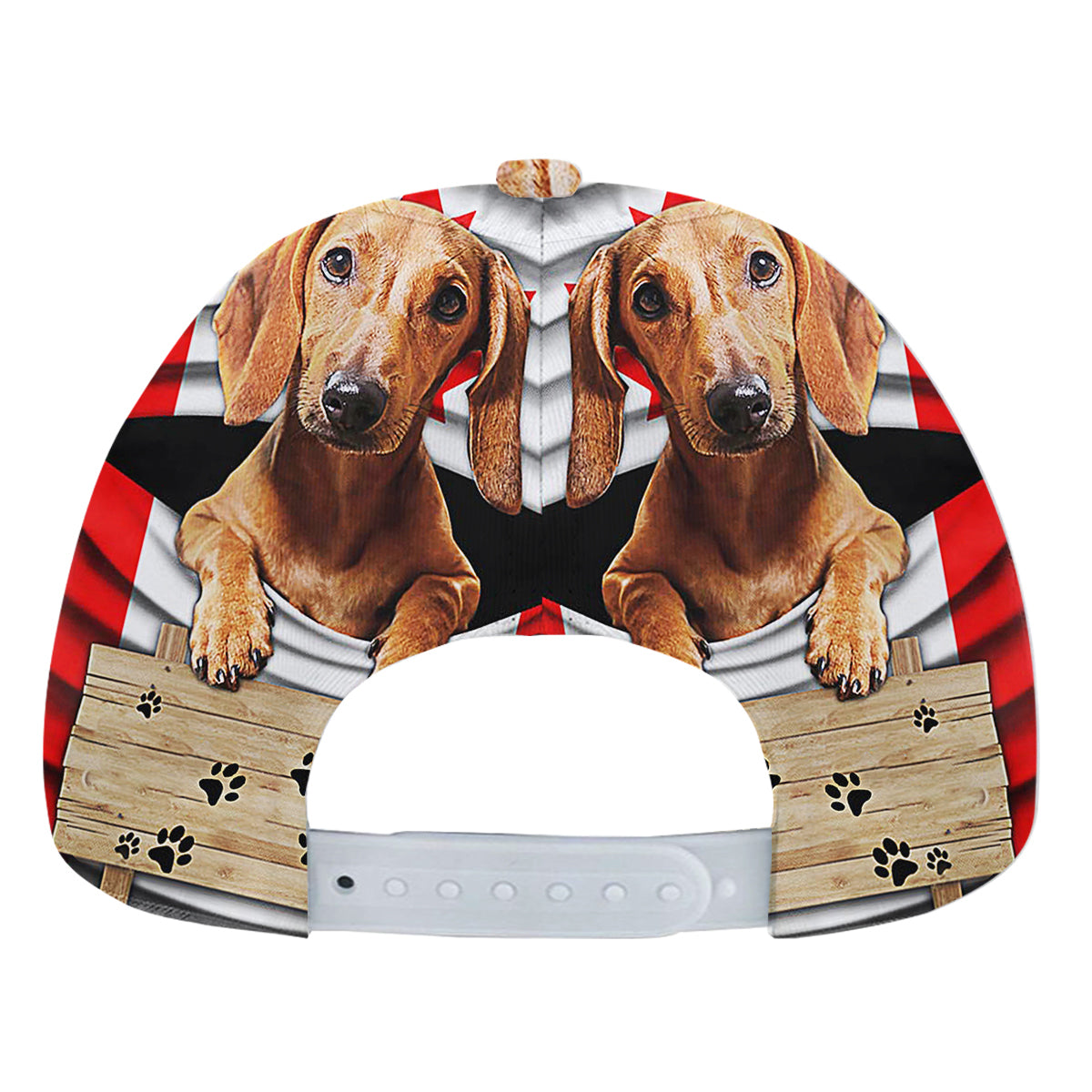 Red Dachshund Dog Canada Baseball Cap Hat