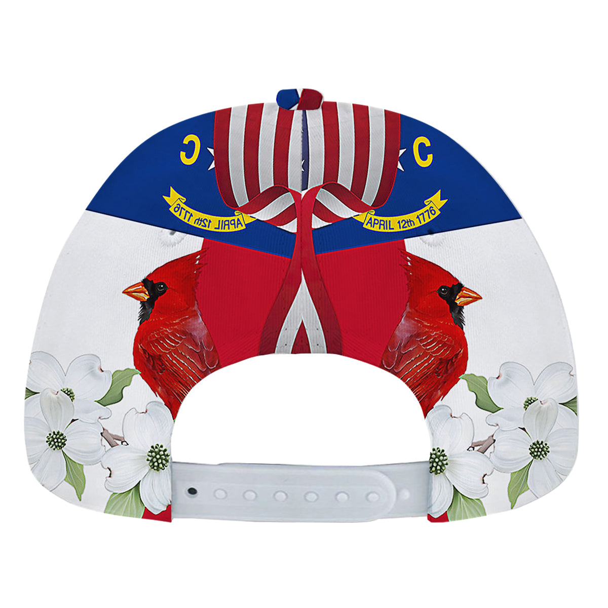 North Carolina Stte Cardinal and Dogwood Flower Baseball Cap Hat