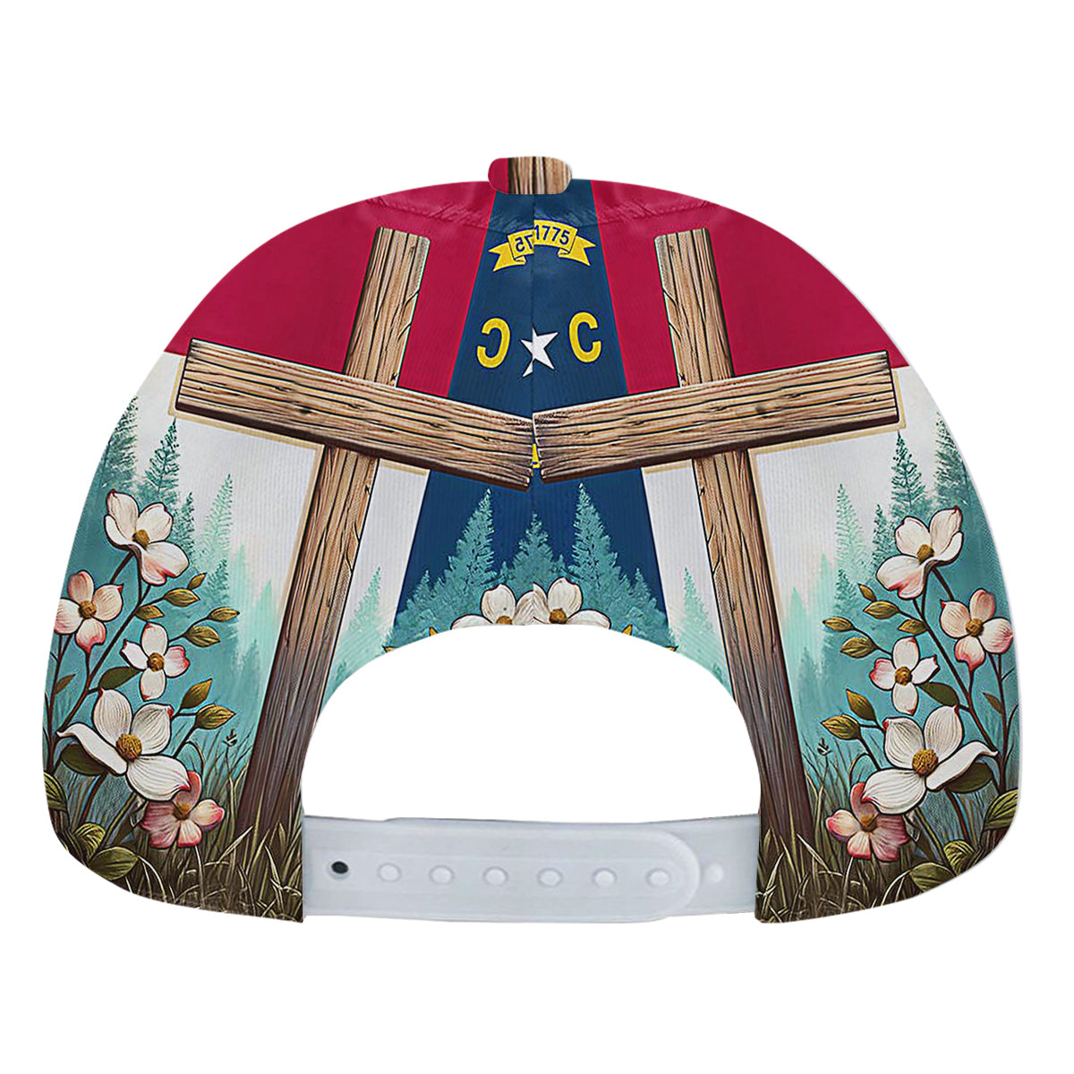 North Carolina ChriStan Cross Dogwood Baseball Cap Hat