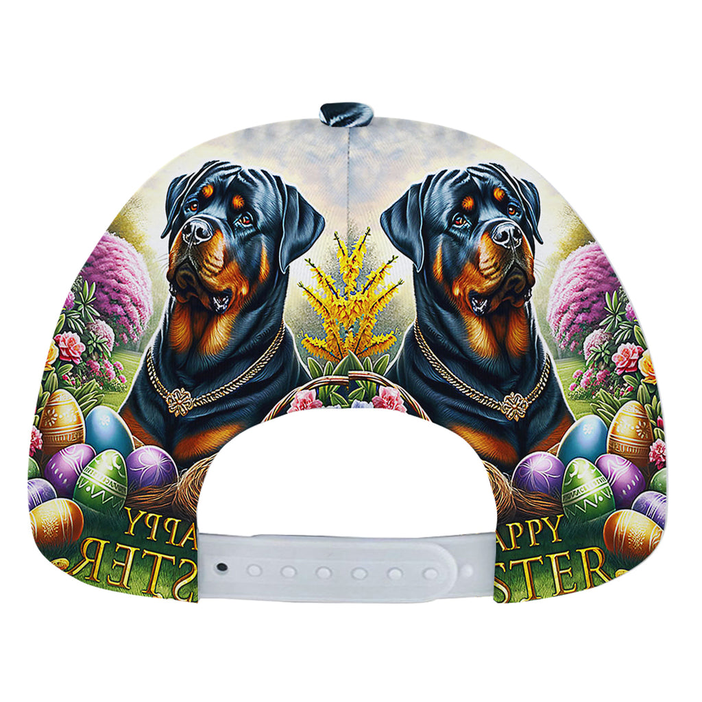 Rottweiler Dog Happy EaStr Baseball Cap Hat