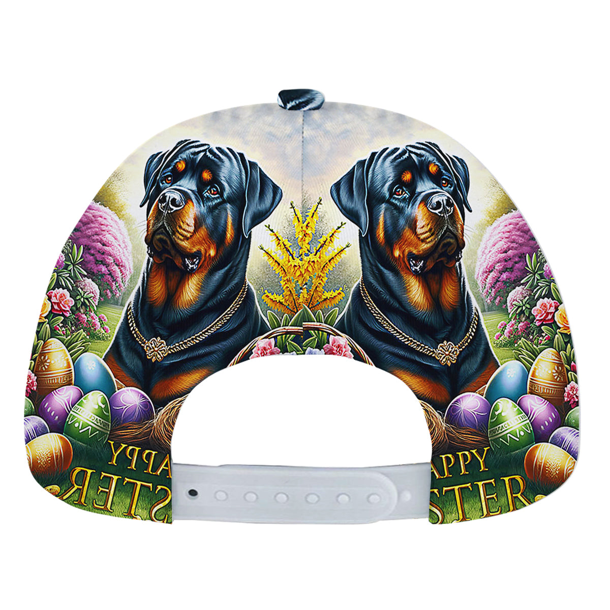 Rottweiler Dog Happy EaStr Baseball Cap Hat