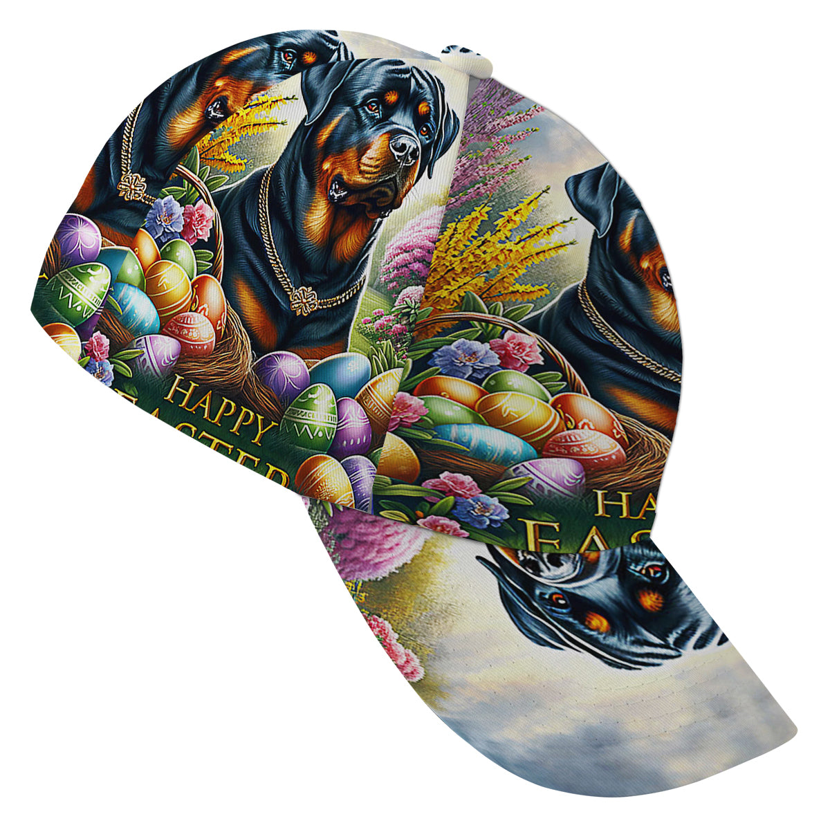 Rottweiler Dog Happy EaStr Baseball Cap Hat