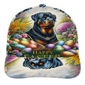Rottweiler Dog Happy EaStr Baseball Cap Hat