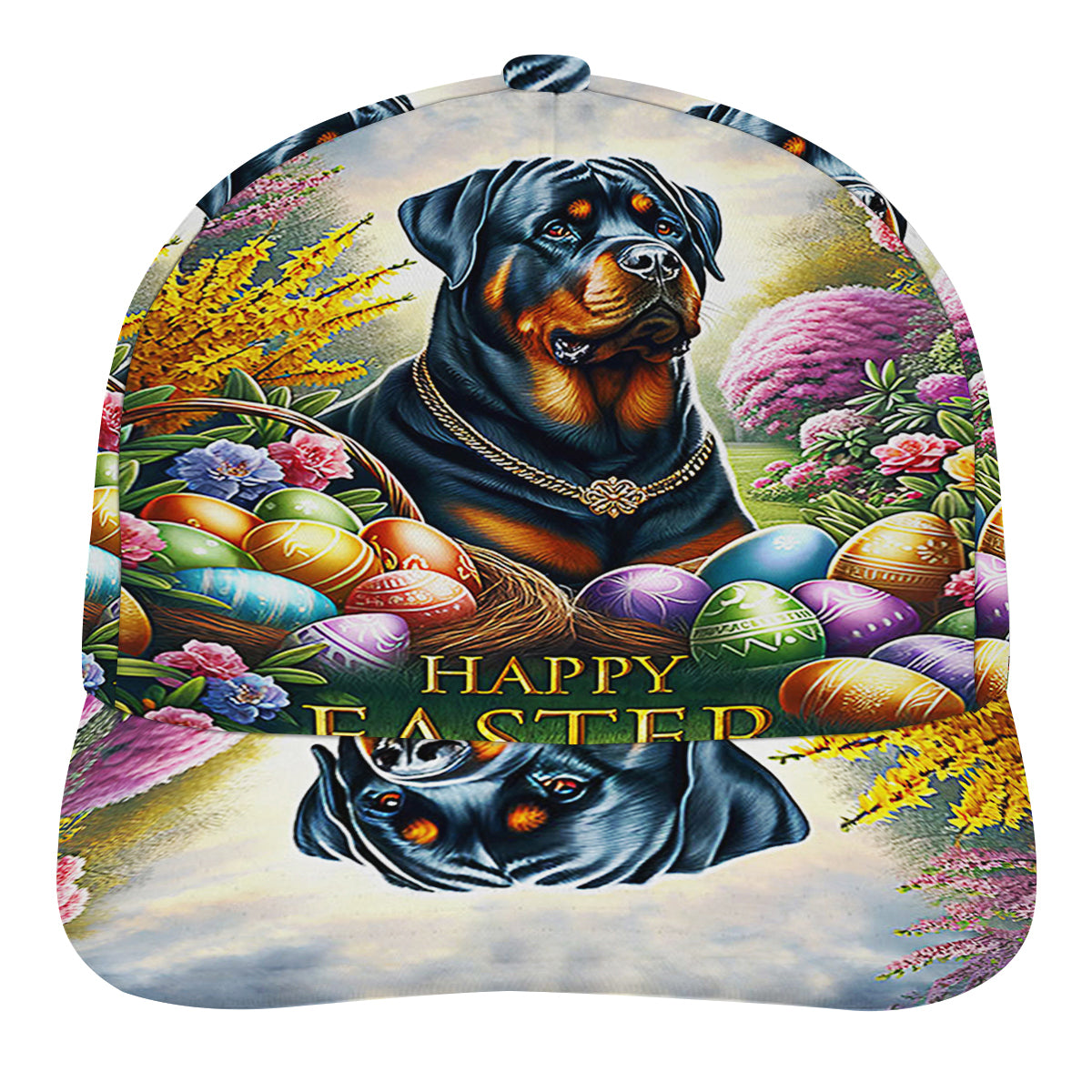 Rottweiler Dog Happy EaStr Baseball Cap Hat