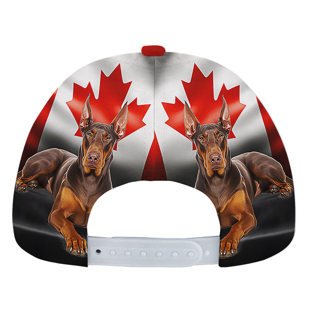 Red Doberman Pinscher Canadian Dog Lover Baseball Cap Hat