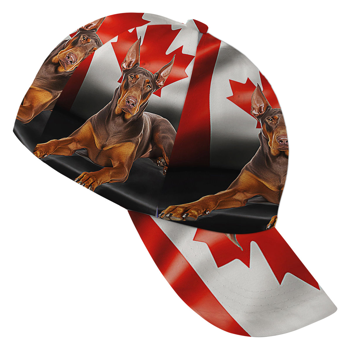 Red Doberman Pinscher Canadian Dog Lover Baseball Cap Hat