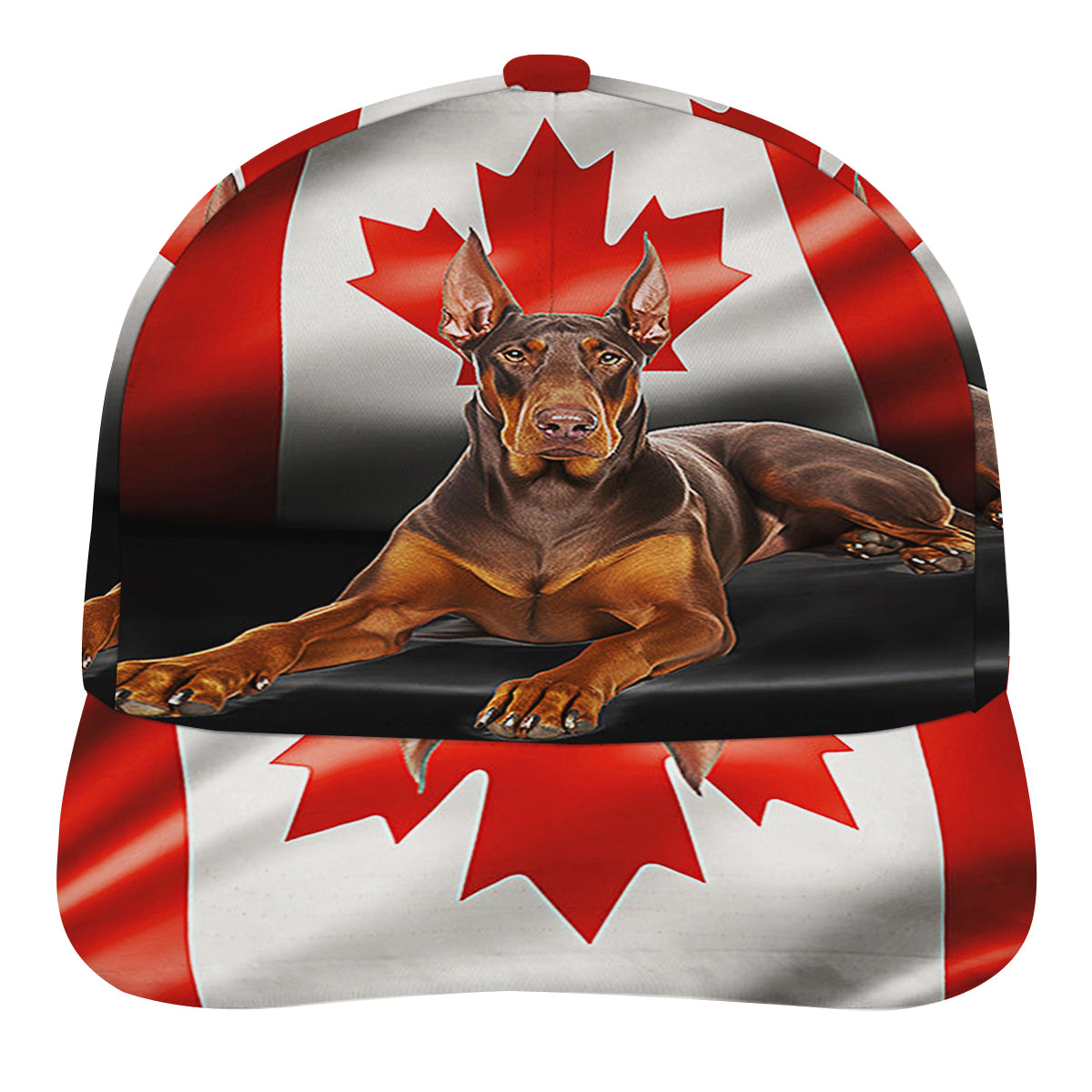 Red Doberman Pinscher Canadian Dog Lover Baseball Cap Hat