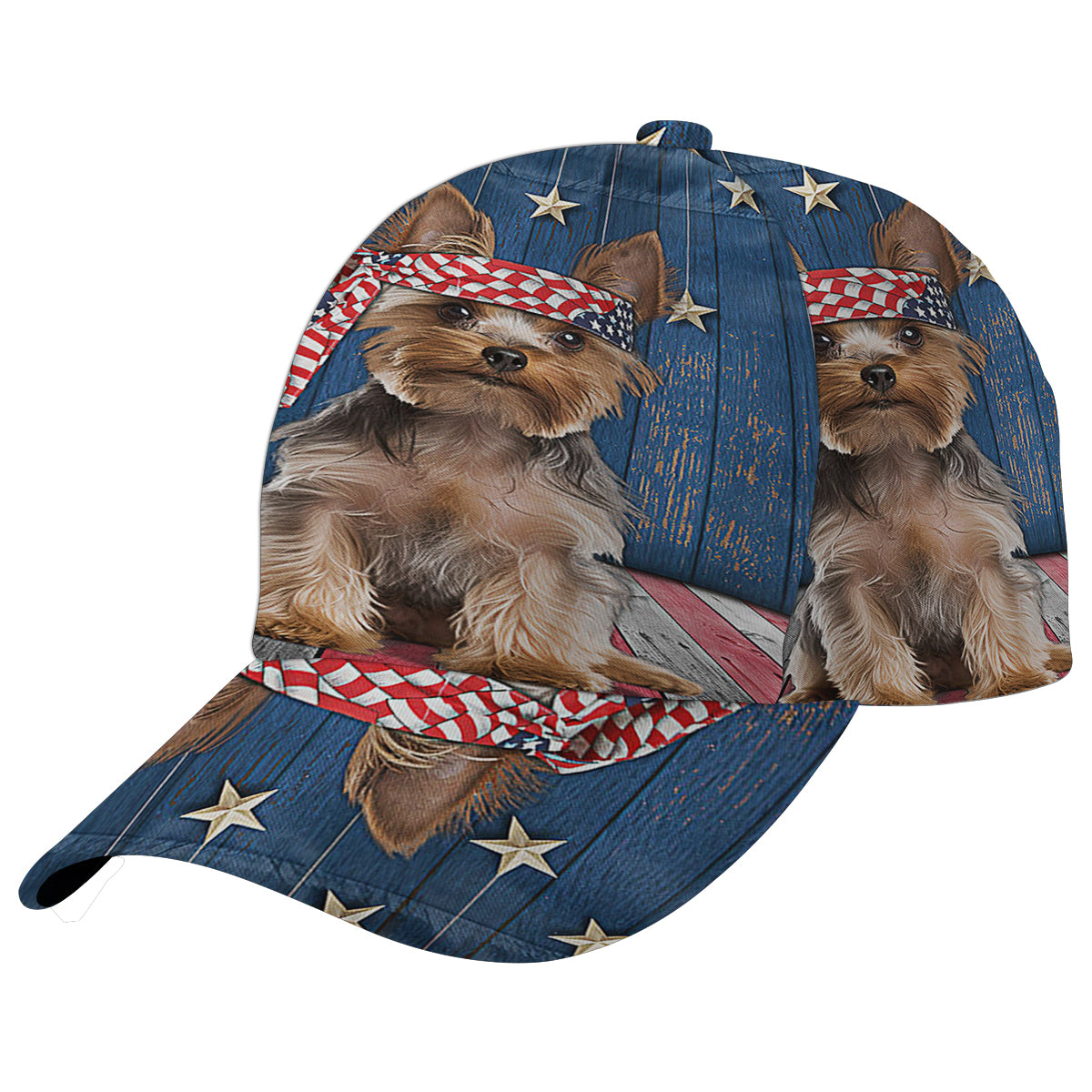 Yorkshire Terrier Dog Patriot Baseball Cap Hat