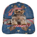 Yorkshire Terrier Dog Patriot Baseball Cap Hat
