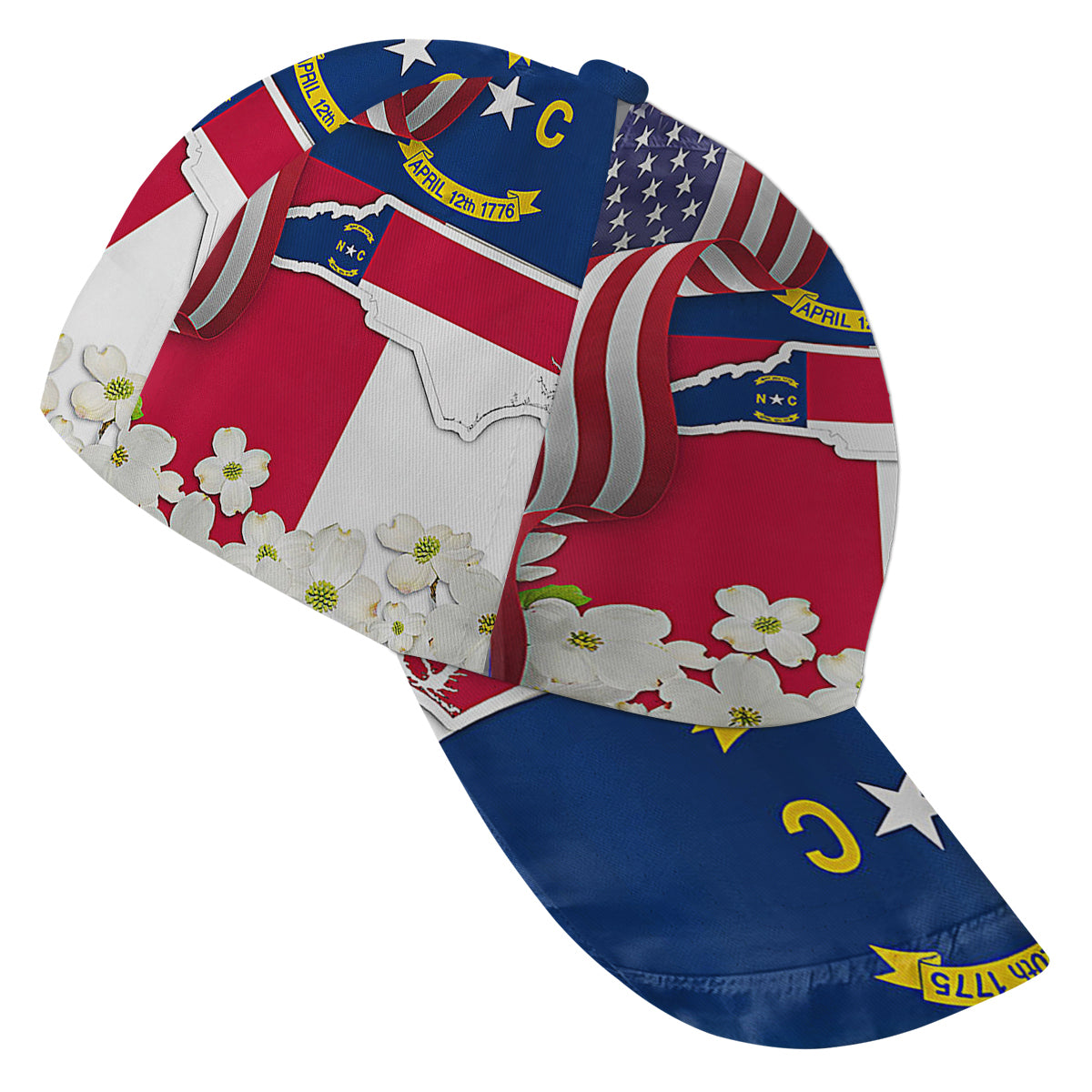 North Carolina Dogwood Flower Baseball Cap Hat