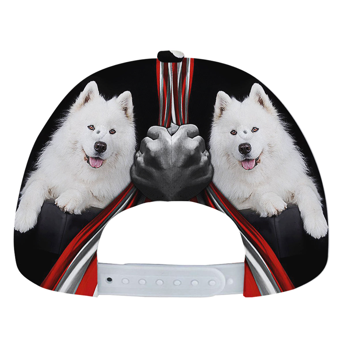 Samoyed Dog Lover American flag US Baseball Cap Hat