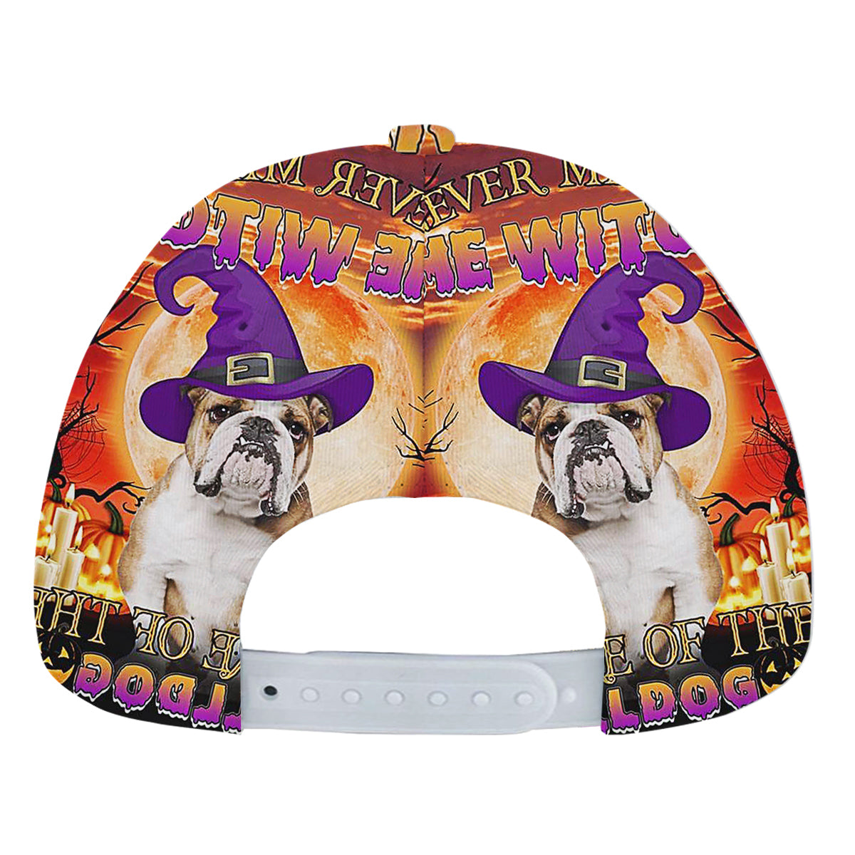 Bulldog Halloween Baseball Cap Hat