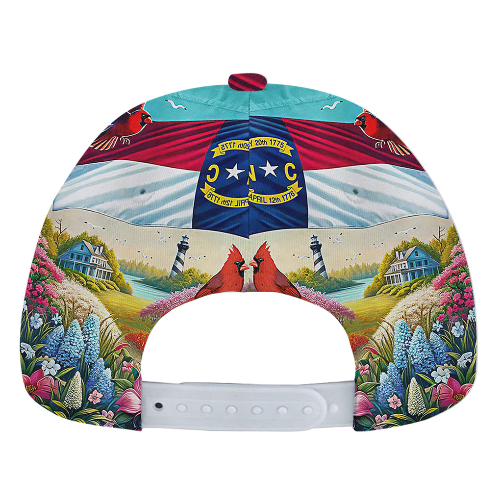 Spring in North Carolina Dogwood Flowers Colorful Azaleas and Cardinal Baseball Cap Hat