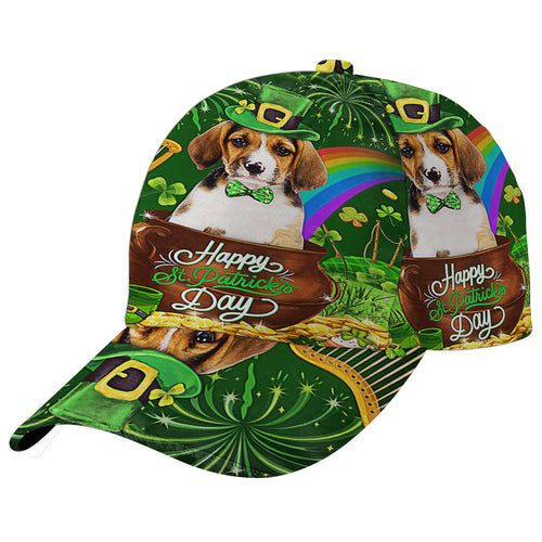 Basset Hound Dog Happy Patrick's Day Baseball Cap Hat
