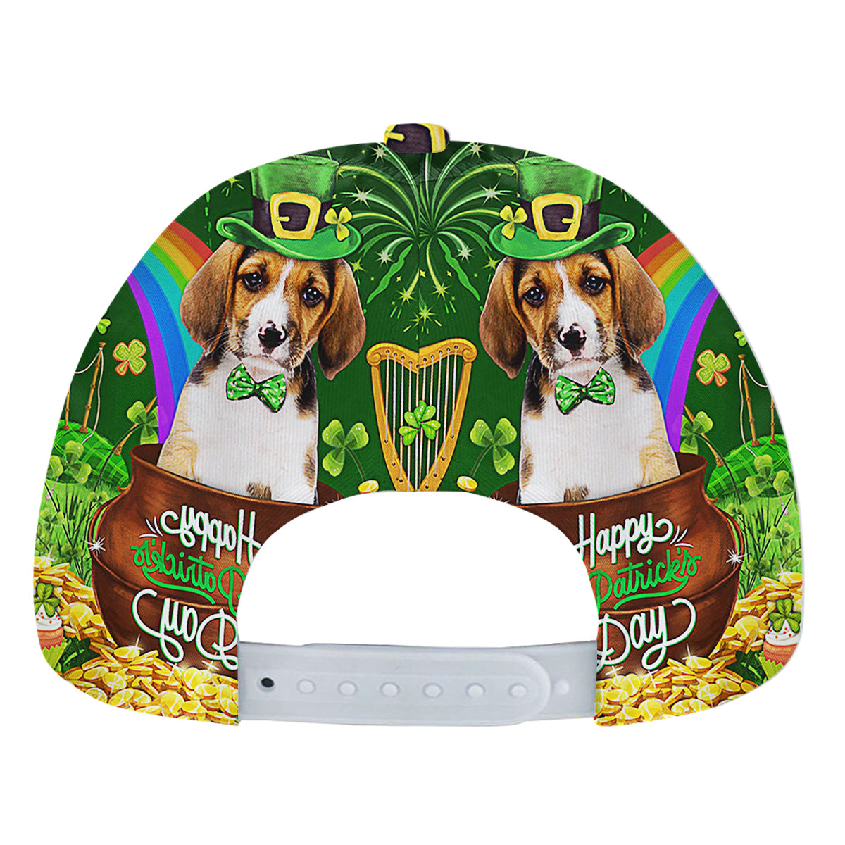 Basset Hound Dog Happy Patrick's Day Baseball Cap Hat