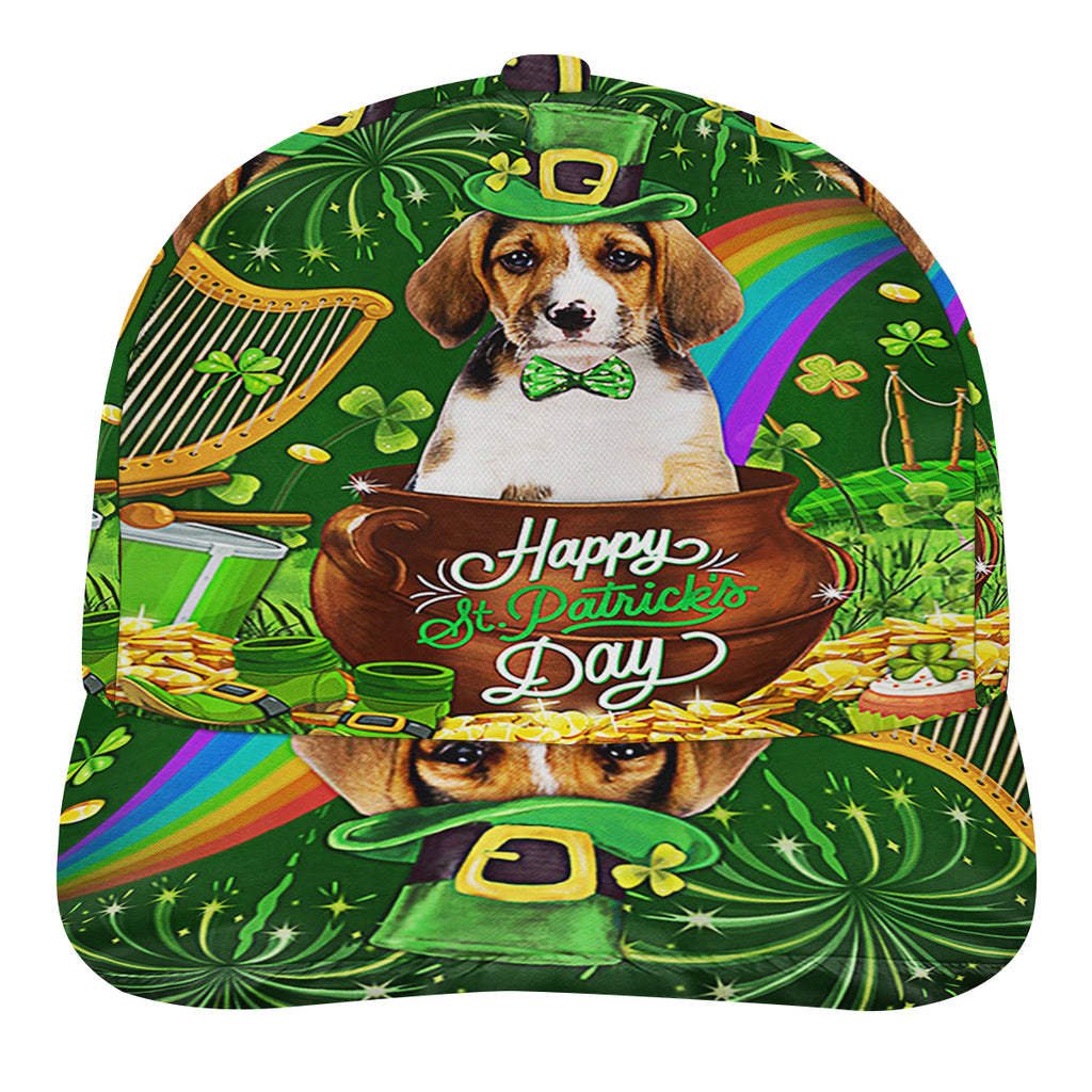 Basset Hound Dog Happy Patrick's Day Baseball Cap Hat