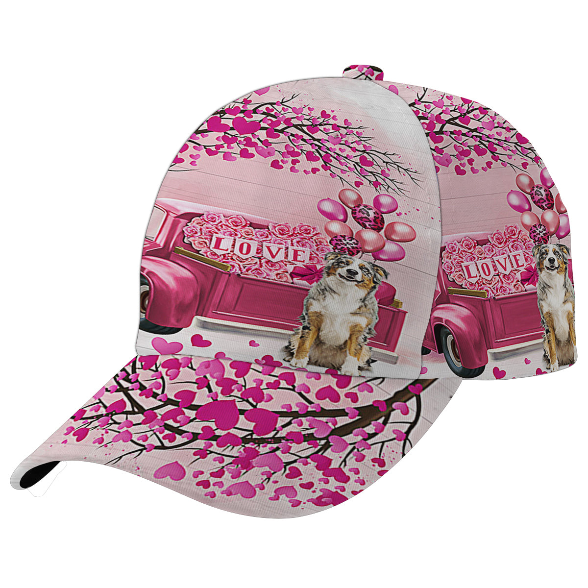 Dog Valentine AuStalian Shepherd Baseball Cap Hat