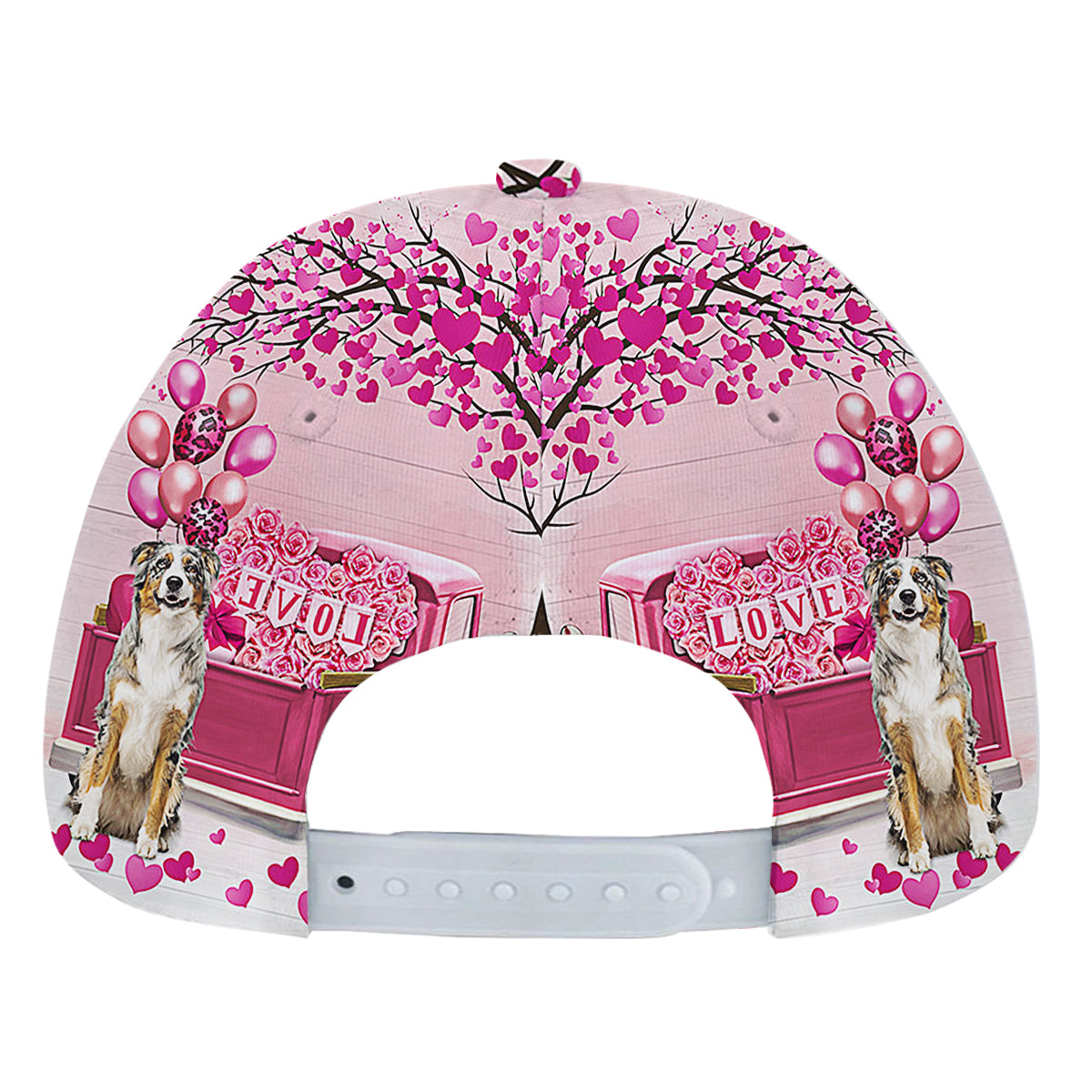 Dog Valentine AuStalian Shepherd Baseball Cap Hat