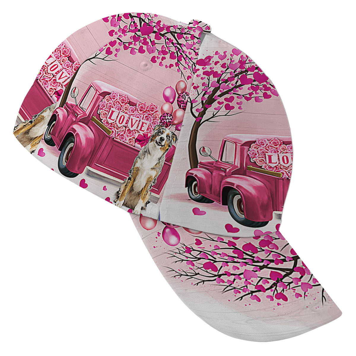 Dog Valentine AuStalian Shepherd Baseball Cap Hat