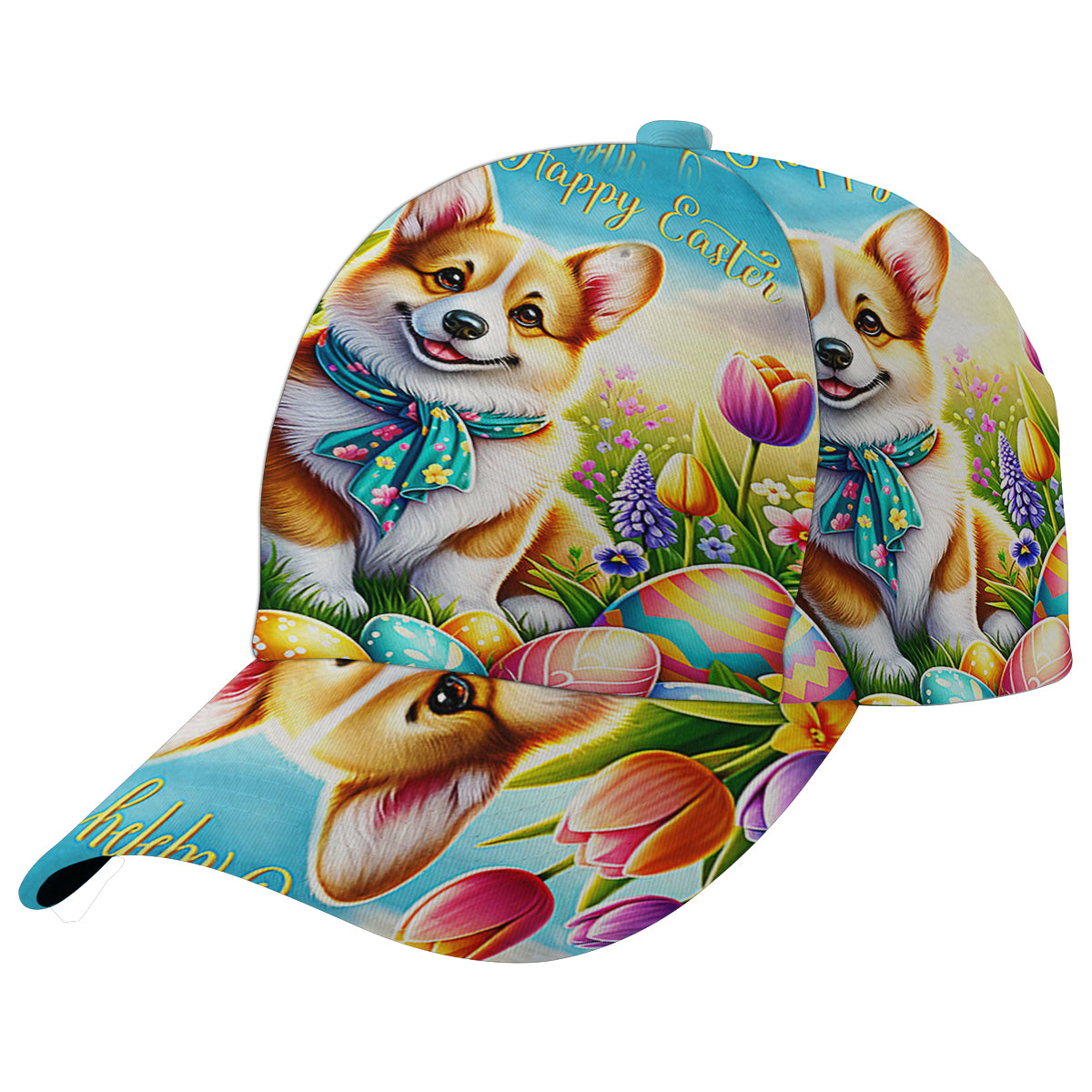 Corgi Dog Happy EaStr Baseball Cap Hat