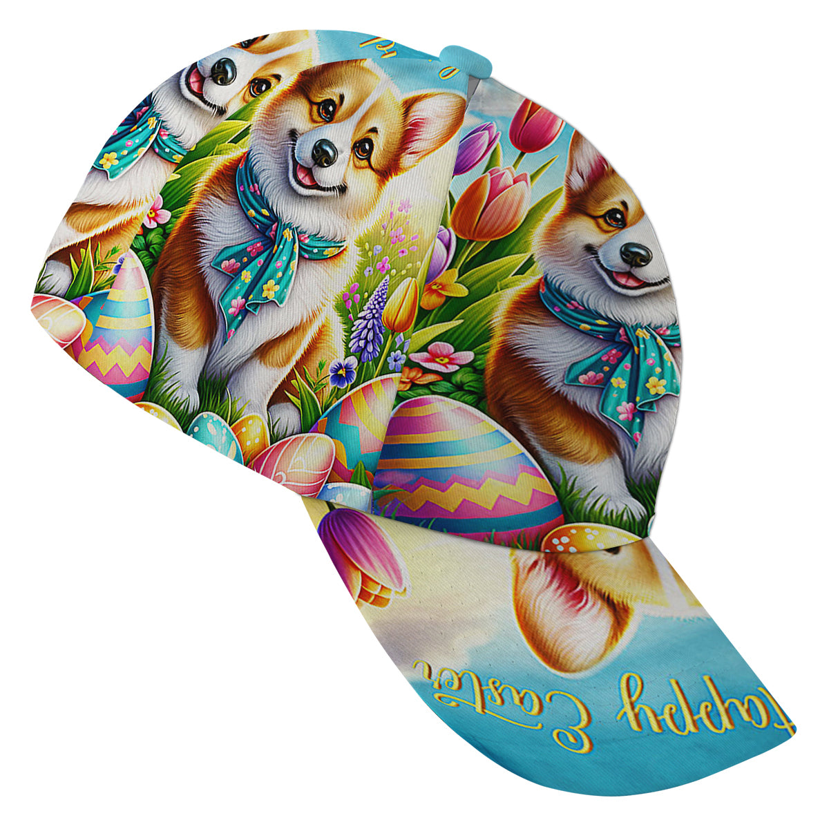 Corgi Dog Happy EaStr Baseball Cap Hat