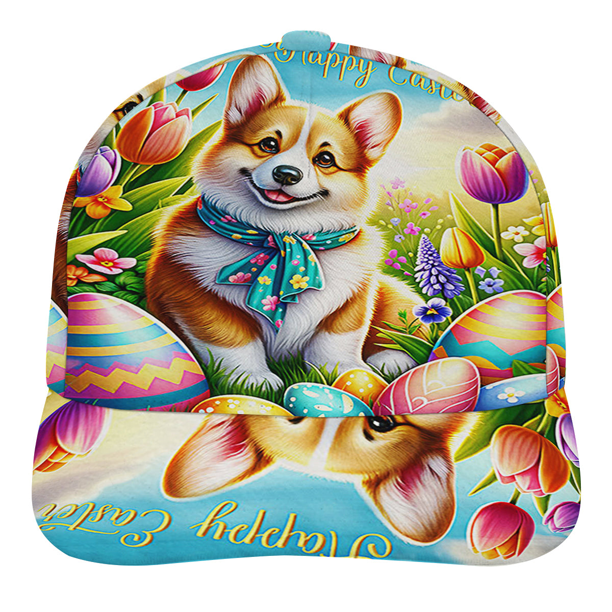 Corgi Dog Happy EaStr Baseball Cap Hat