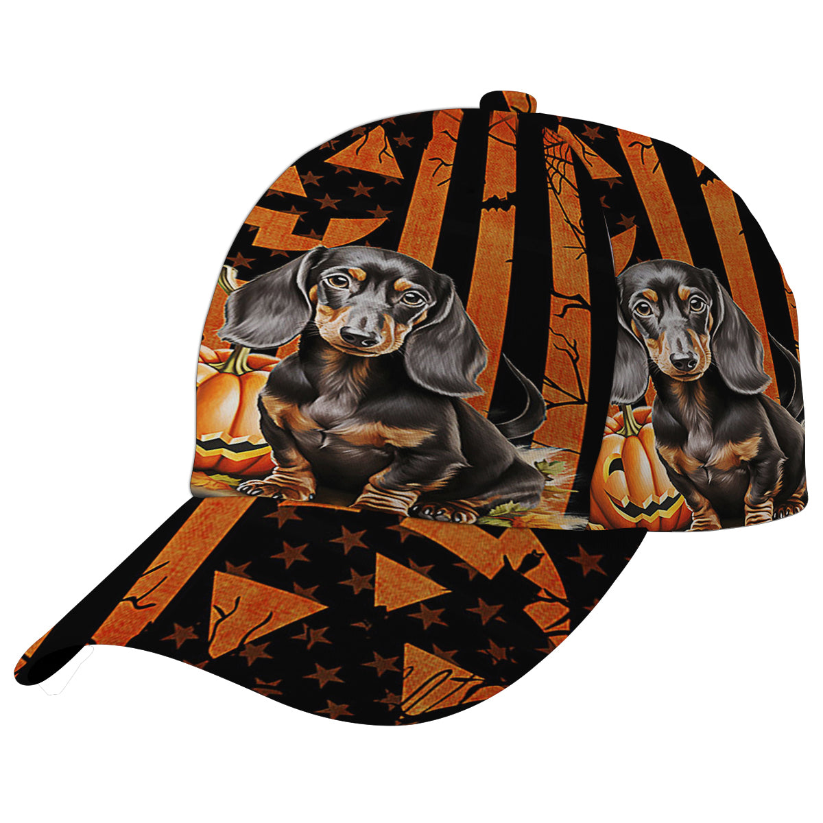 Dachshund Halloween Wiener Sausage Dog Baseball Cap Hat