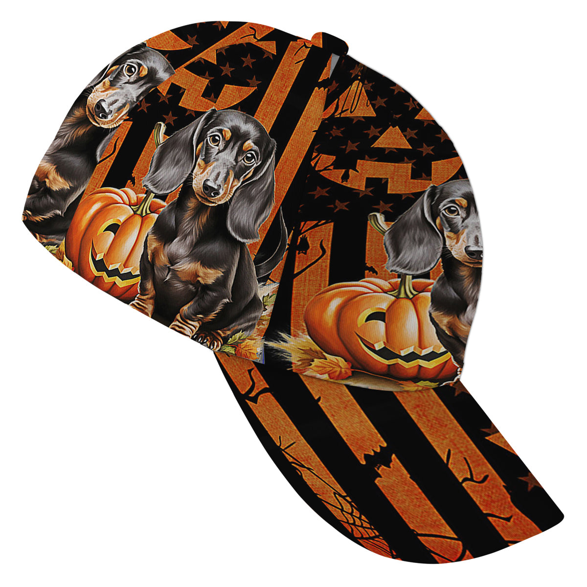 Dachshund Halloween Wiener Sausage Dog Baseball Cap Hat