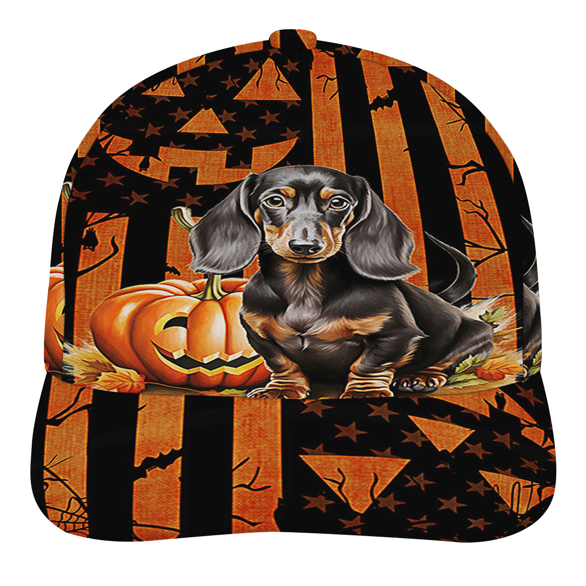 Dachshund Halloween Wiener Sausage Dog Baseball Cap Hat
