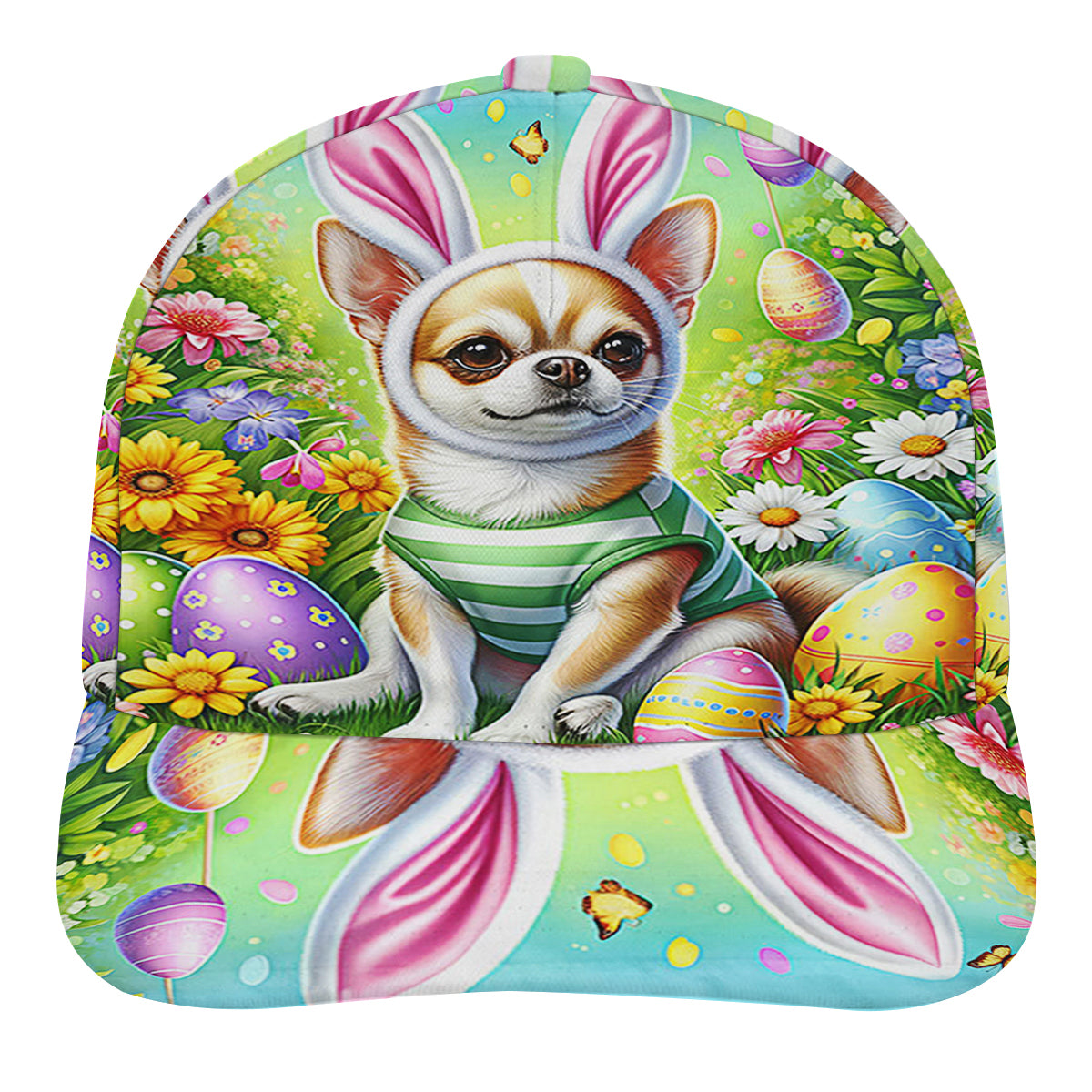Chihuahua Dog EaStr Day Baseball Cap Hat