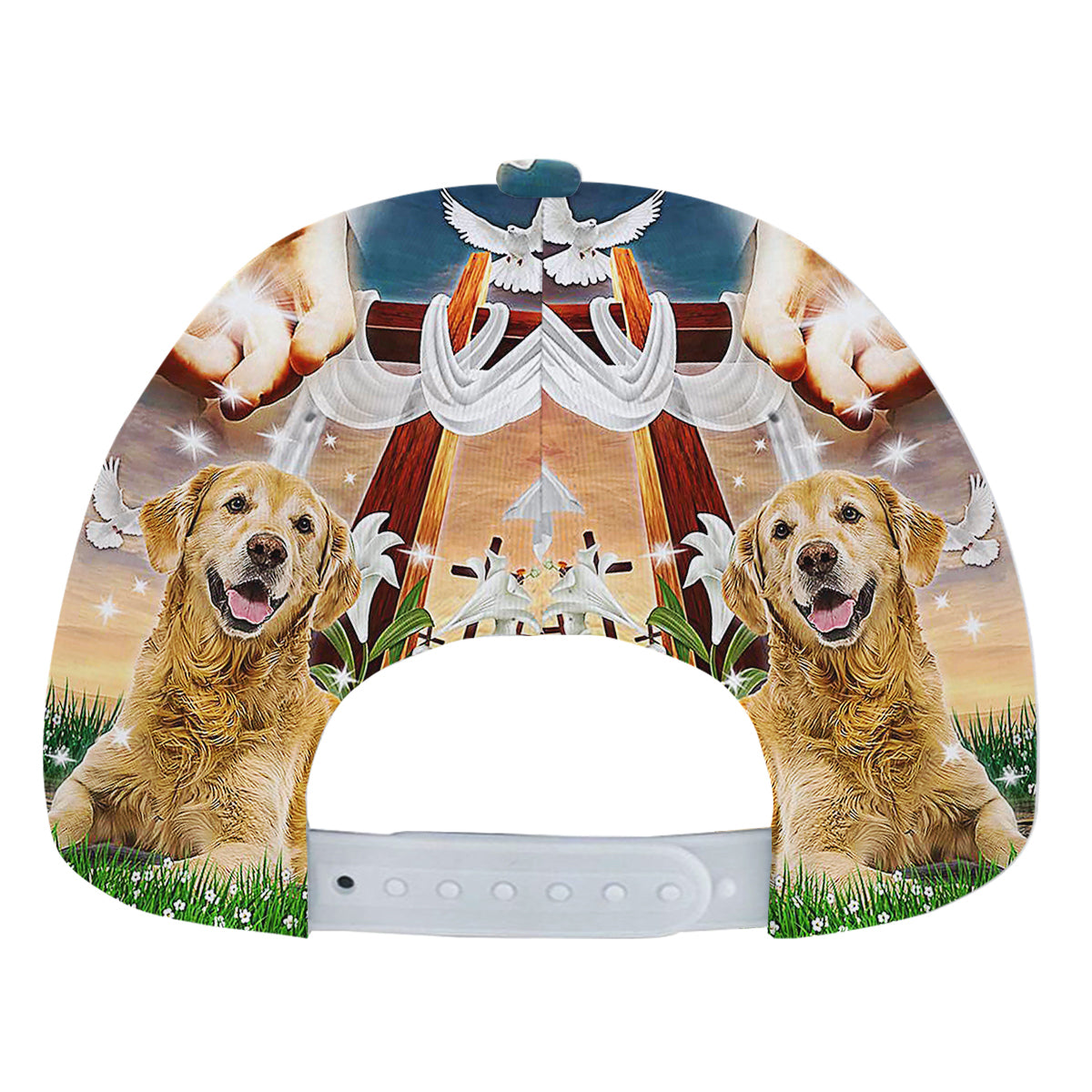 Jesus Is My Savior Golden Retriever Is My Therapy Jesus ChriStDog Golden Retriever Baseball Cap Hat