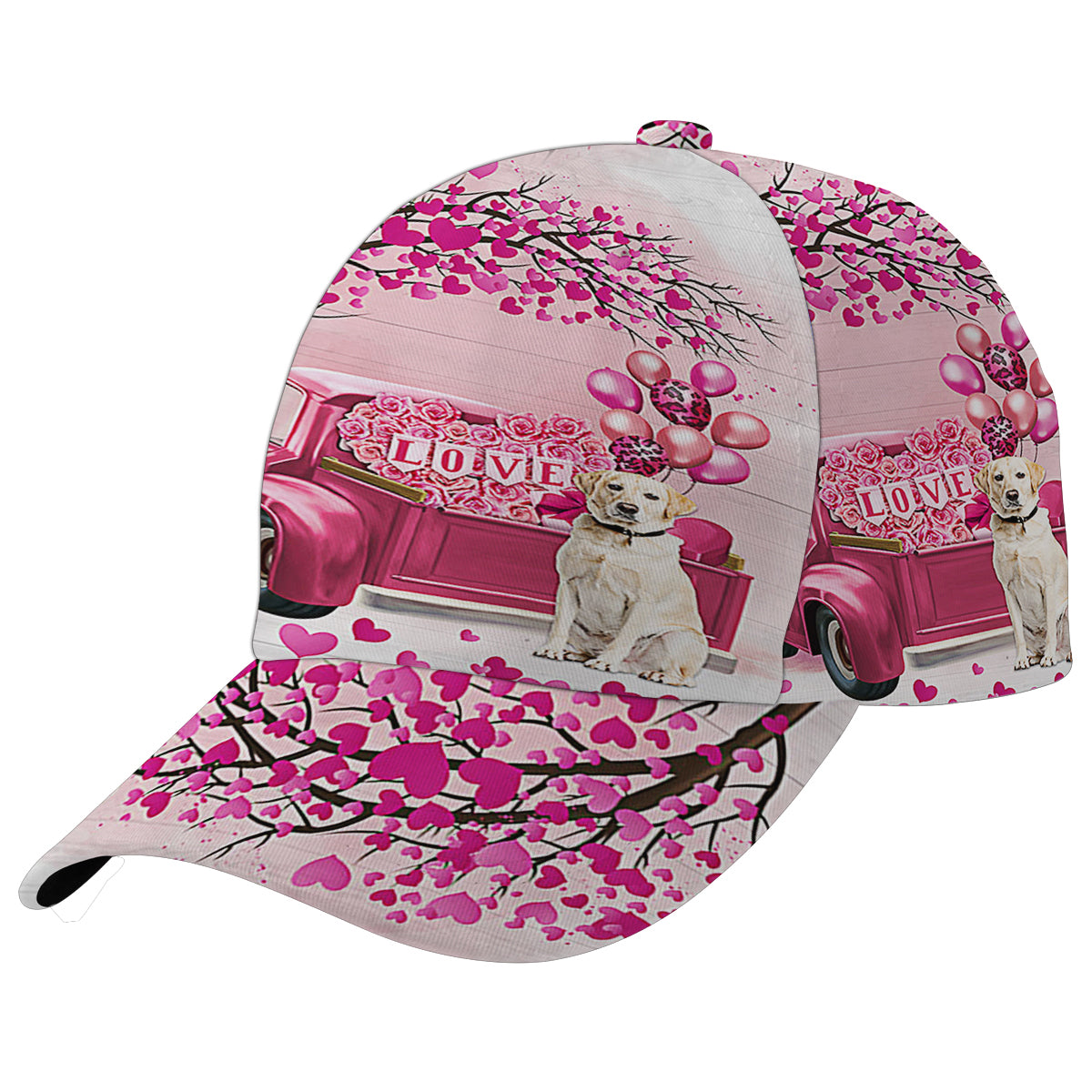 Dog Valentine Labrador Retriever Baseball Cap Hat