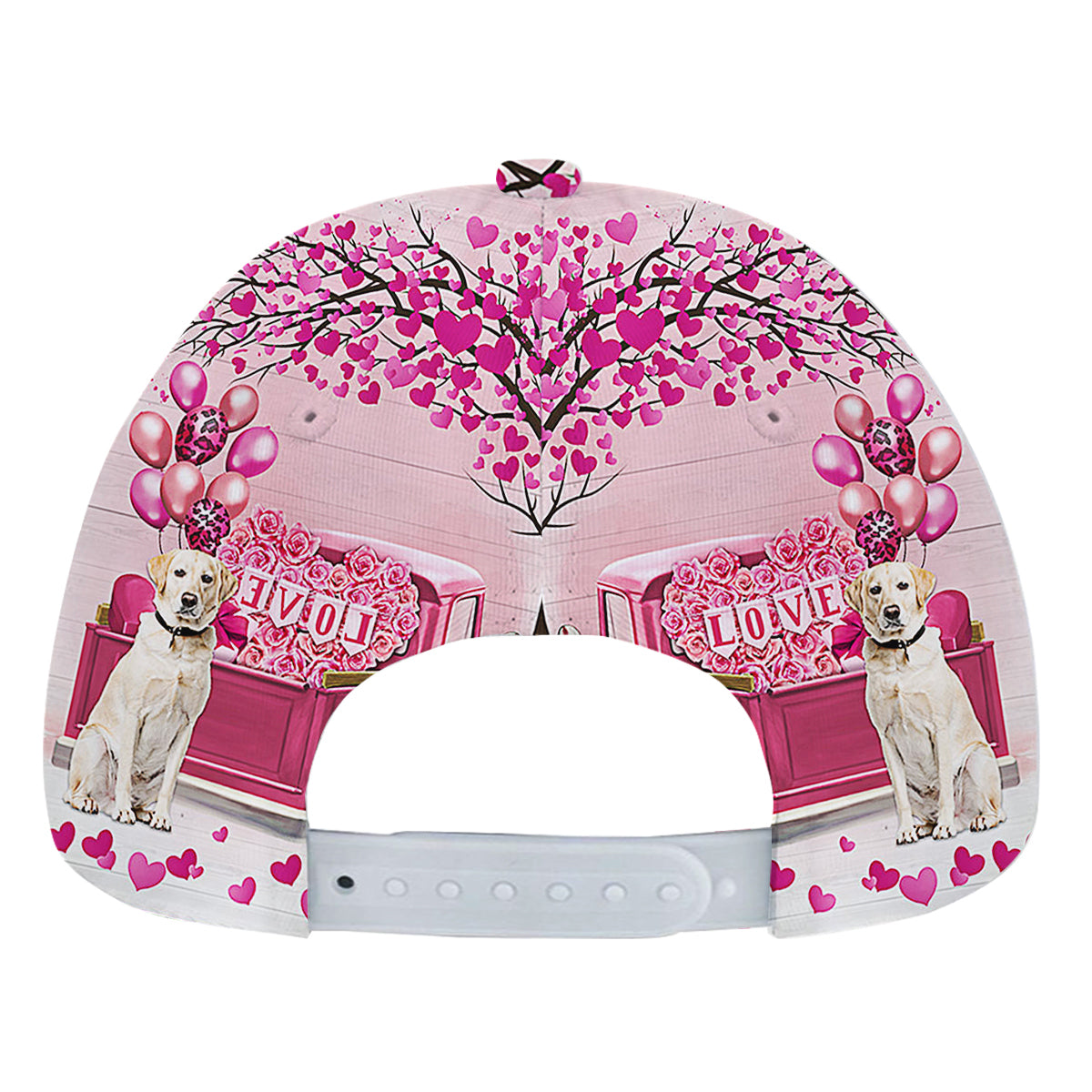 Dog Valentine Labrador Retriever Baseball Cap Hat