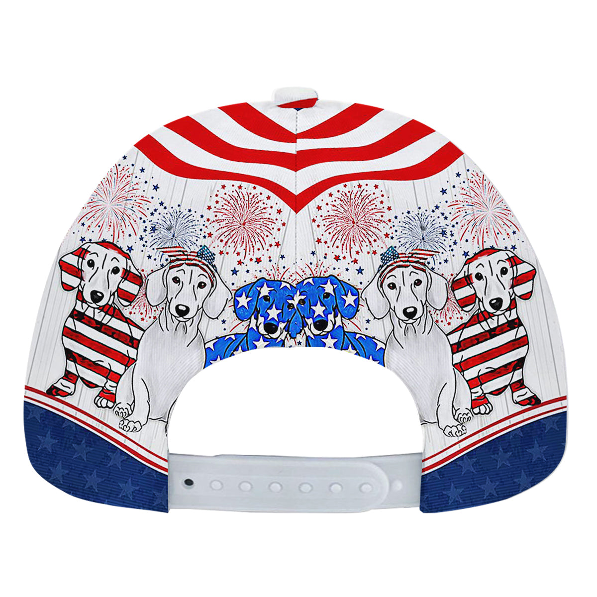 Dachshund American flag Decorative With Dog Baseball Cap Hat