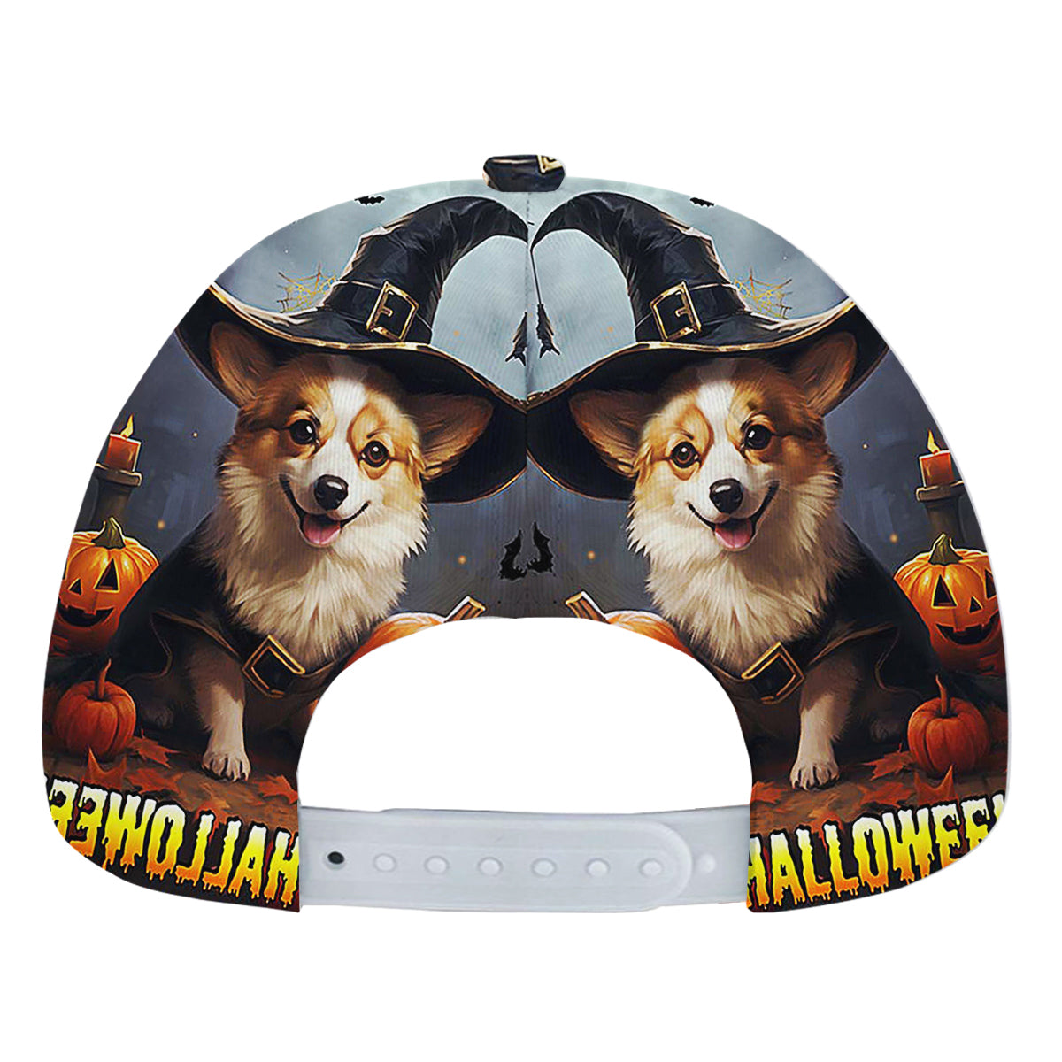 Corgi Dog Halloween Baseball Cap Hat
