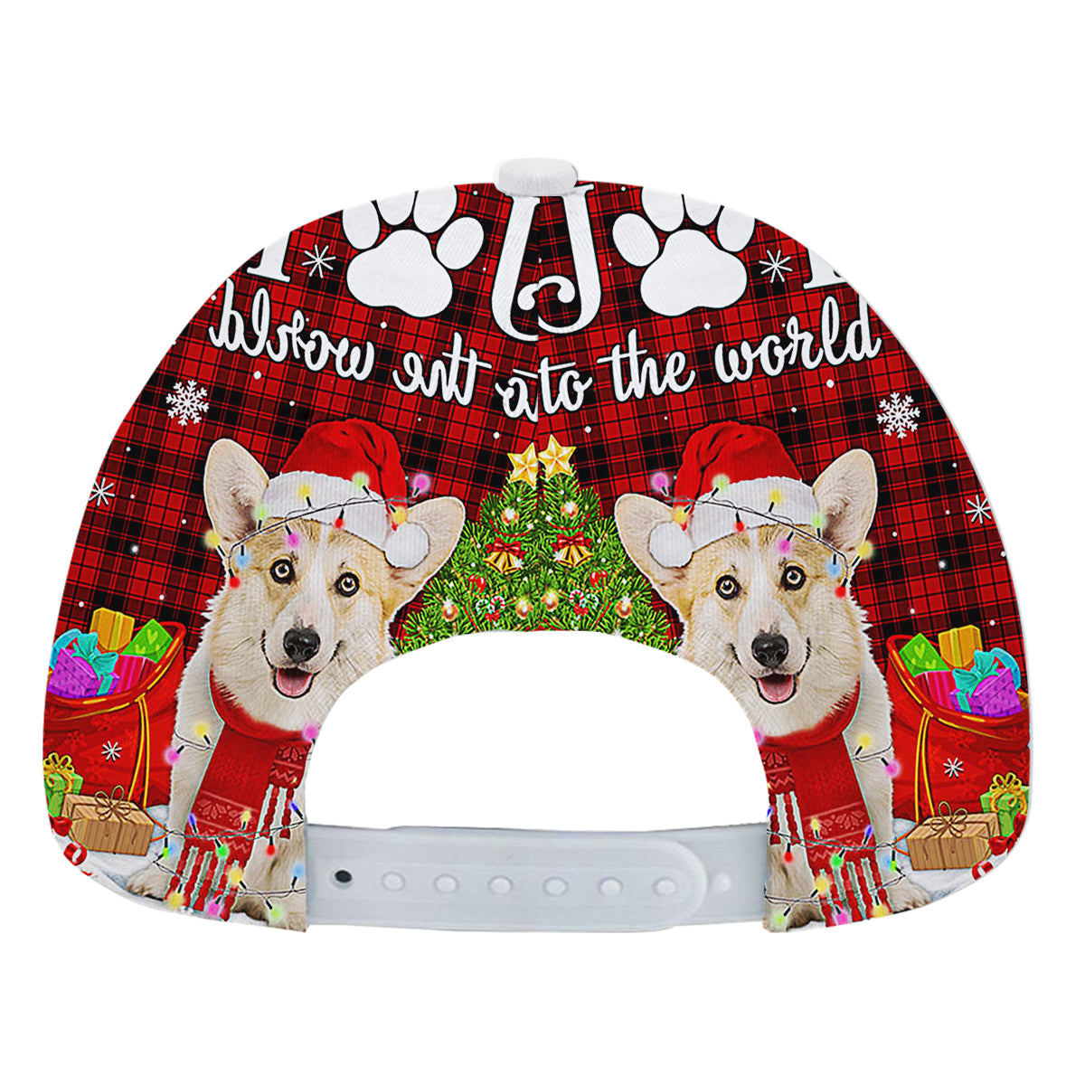 Corgi ChriStas Dog Joy To The World Baseball Cap Hat