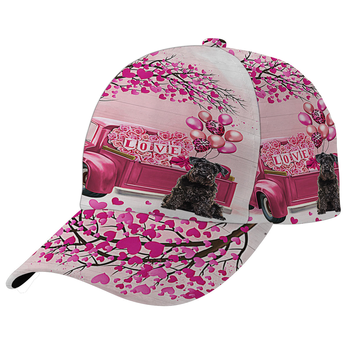 Dog Valentine Miniature Schnauzer Baseball Cap Hat