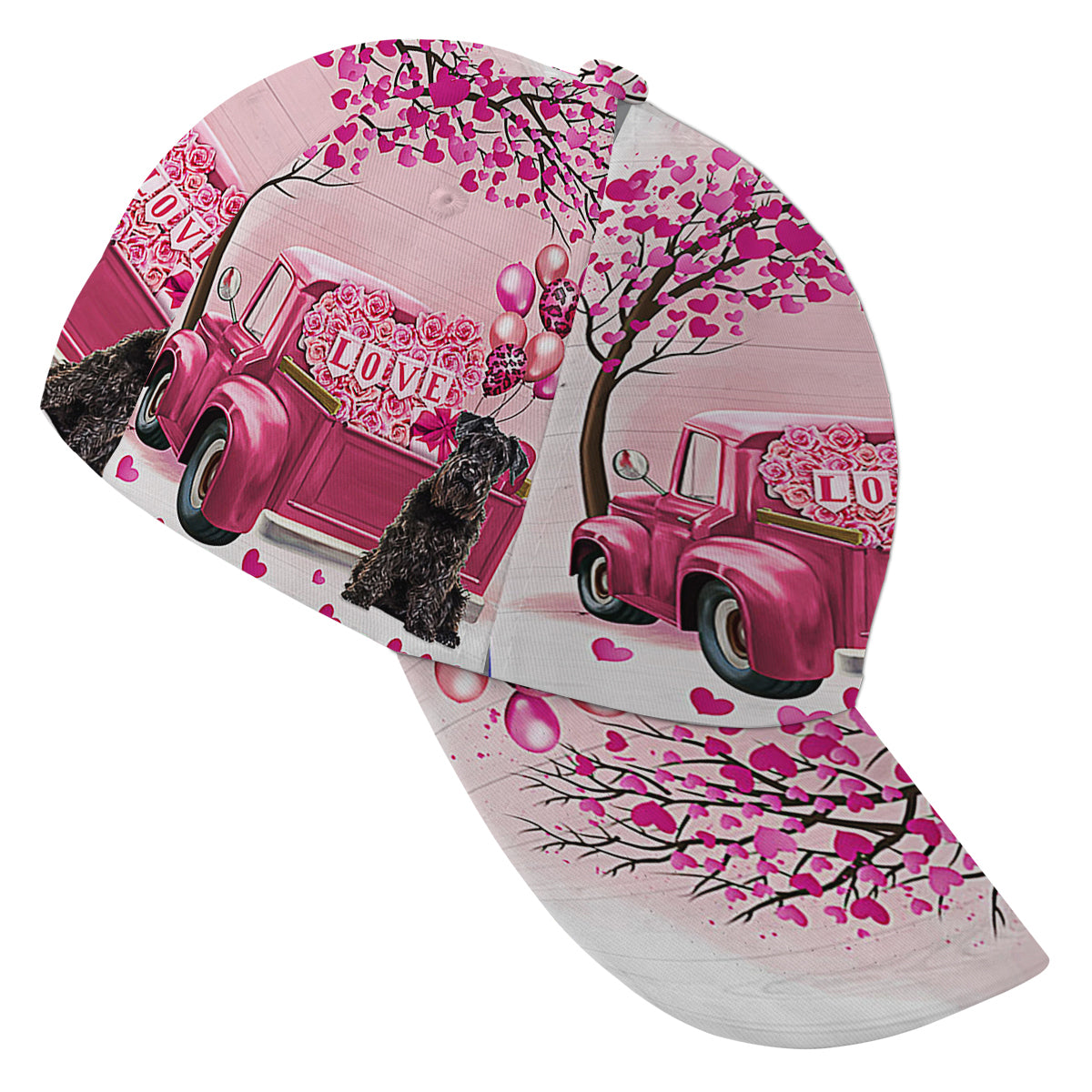 Dog Valentine Miniature Schnauzer Baseball Cap Hat