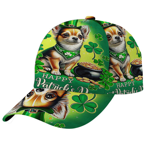 Chihuahua Dog St Patrick's Day Baseball Cap Hat
