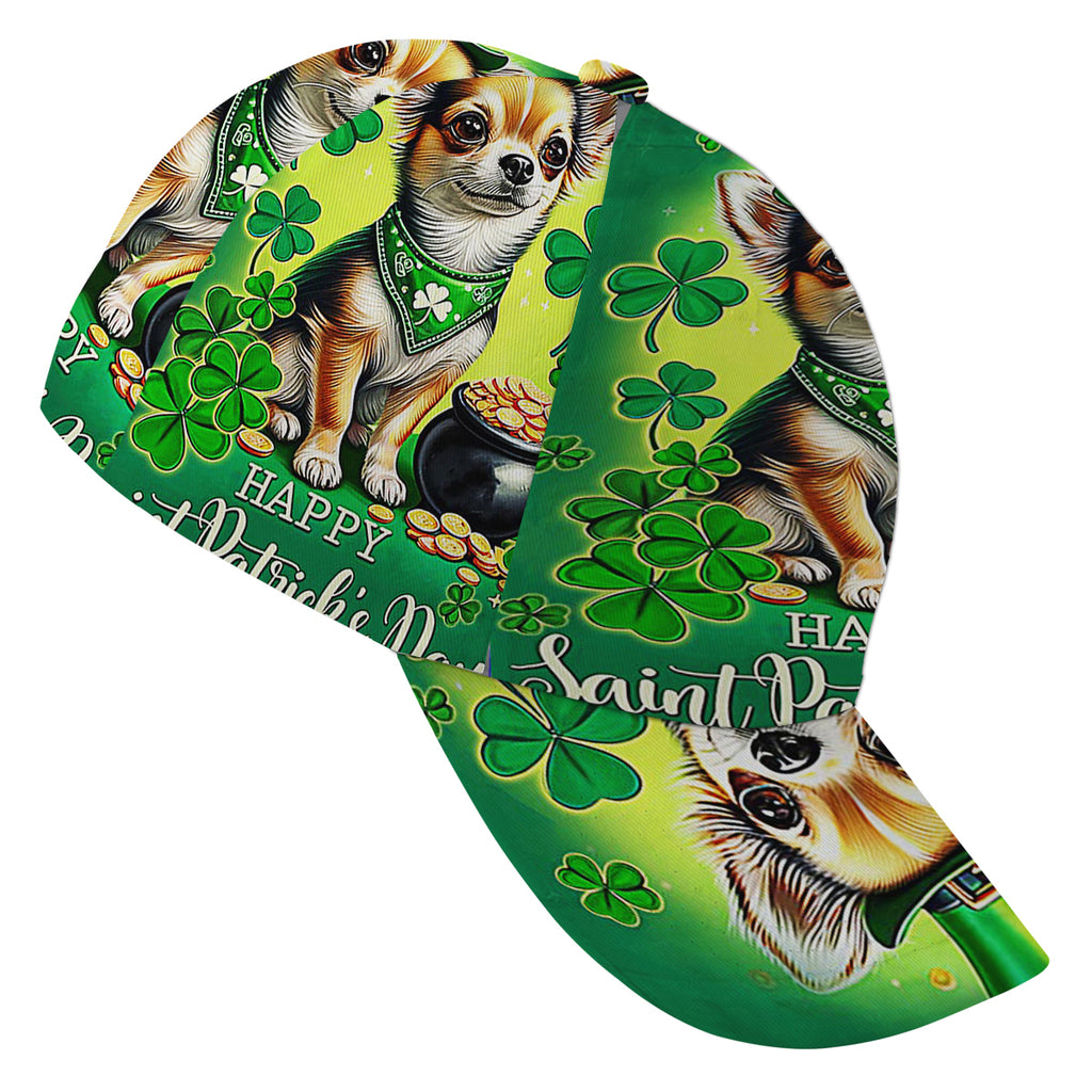 Chihuahua Dog St Patrick's Day Baseball Cap Hat