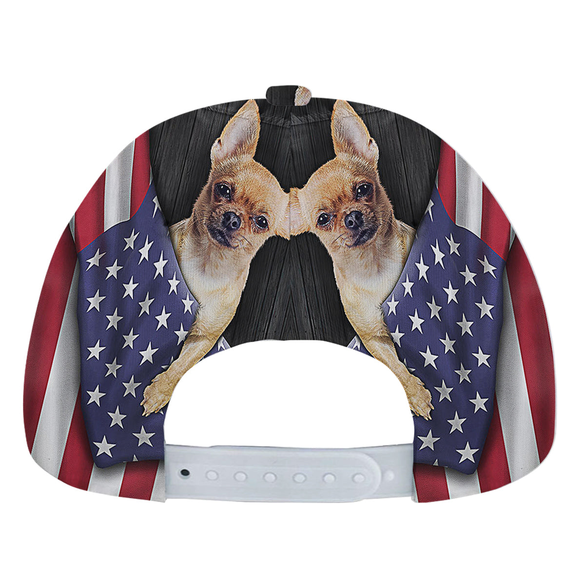 Chihuahua Dog American flag Baseball Cap Hat