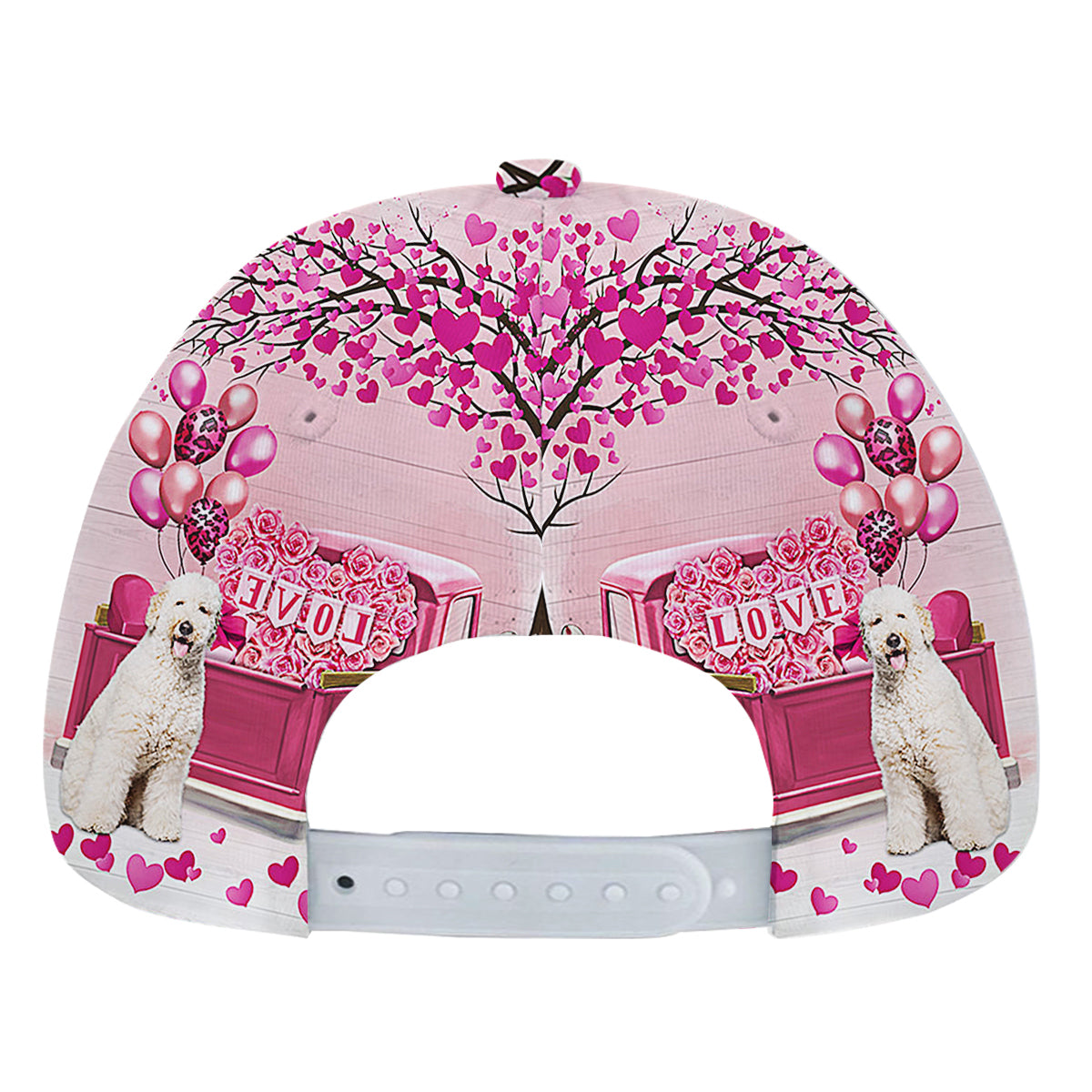 Dog Valentine Labradoodle Baseball Cap Hat