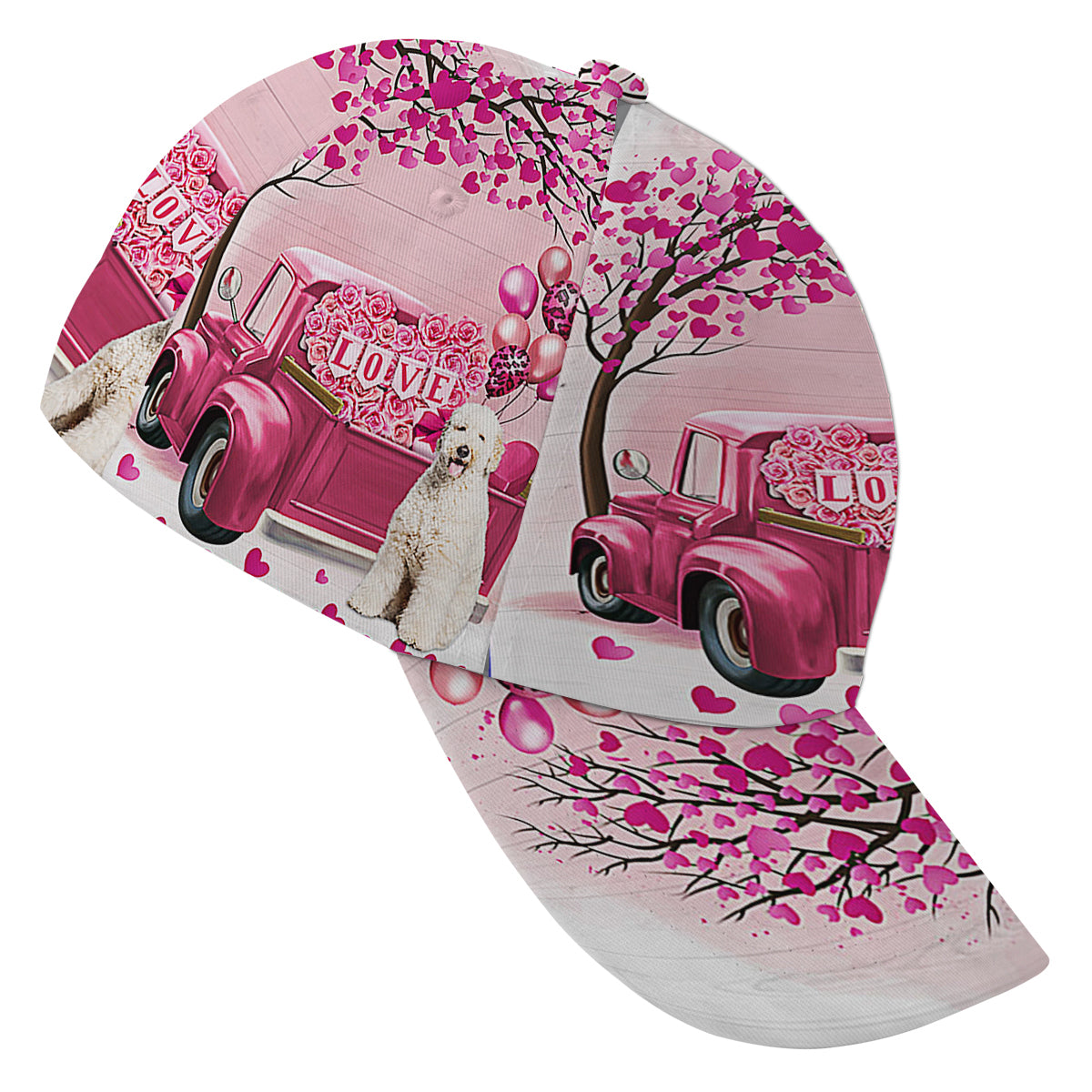 Dog Valentine Labradoodle Baseball Cap Hat