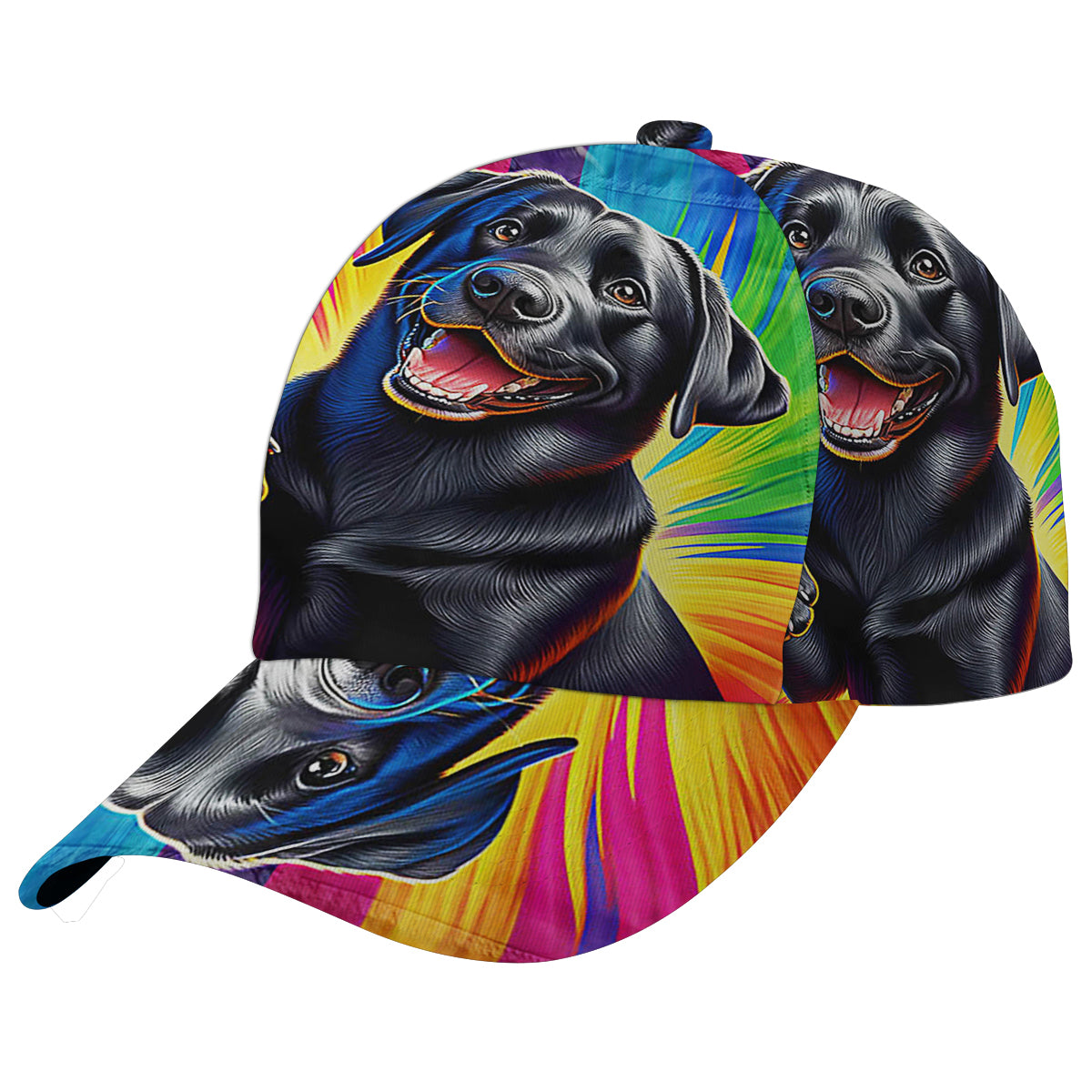 Funny Black Labrador Dog Baseball Cap Hat