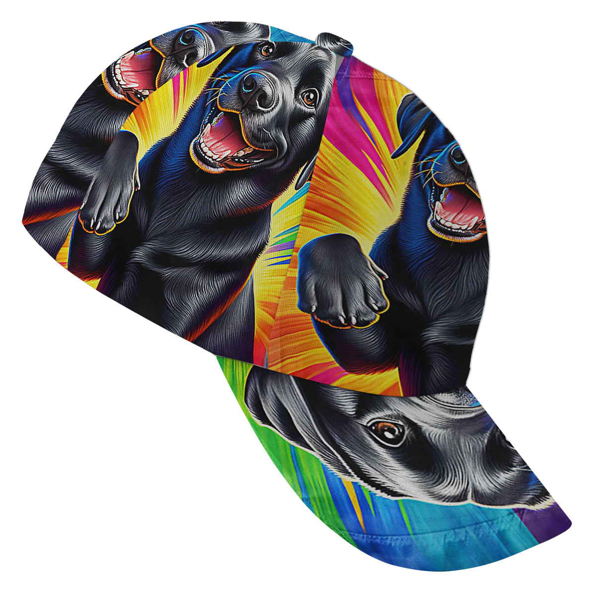 Funny Black Labrador Dog Baseball Cap Hat