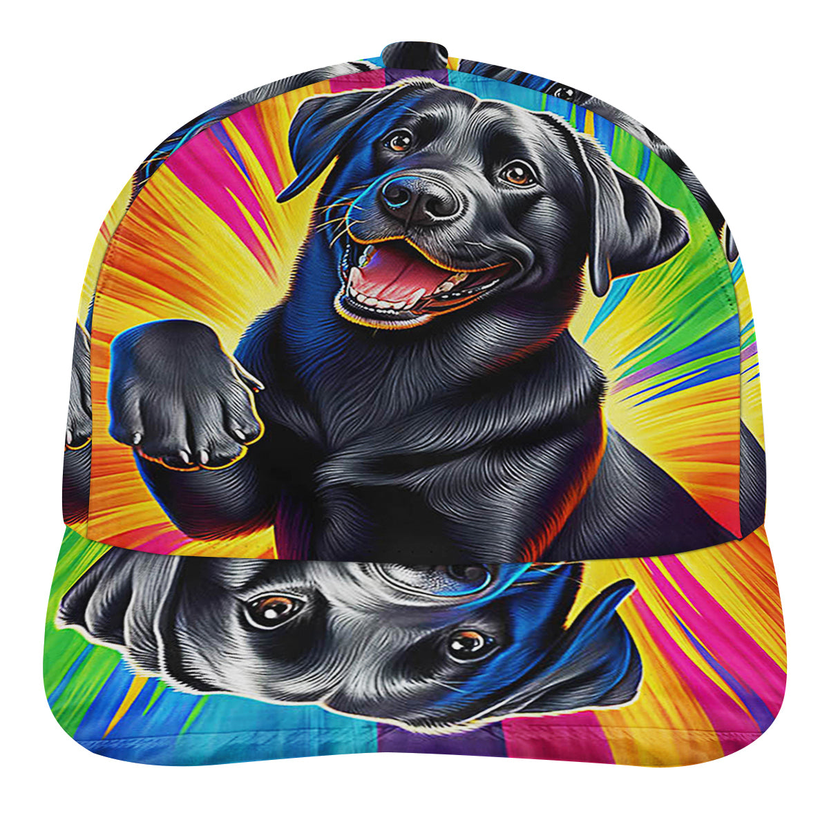 Funny Black Labrador Dog Baseball Cap Hat